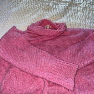 Pilcro by Anthropologie Pink Cowl Neck Sweater